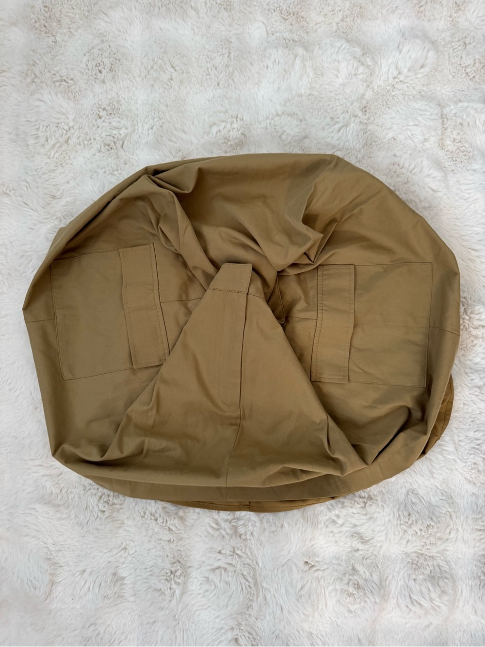 WAYF Khaki Pleated Mini Skirt (Size XL) - Picture 4 of 7
